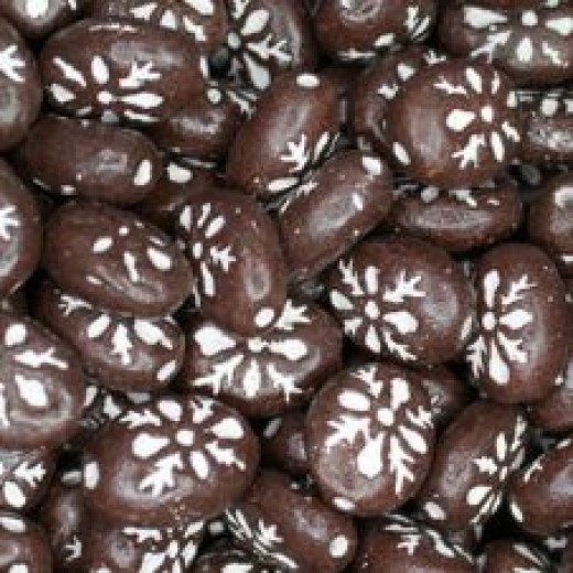 Flat Oval Clay Beads, Brown, Bulk Bag Approx. 250g